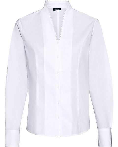 Luis Steindl Trachtenbluse Kelchkragenbluse mit Spitze günstig online kaufen