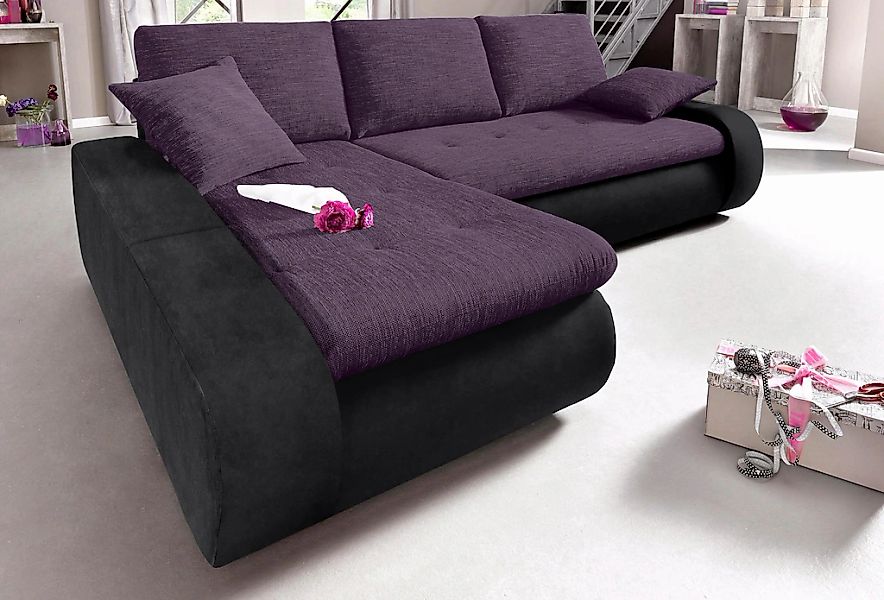 TRENDMANUFAKTUR Ecksofa "Indie, modern und bequem, Materialmix, OTTOs Choic günstig online kaufen