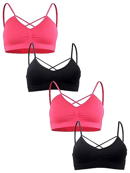 Fabio Farini Sport-BH Sport-BH - Damen nahtlose Sport-Bustier aus atmungsak günstig online kaufen