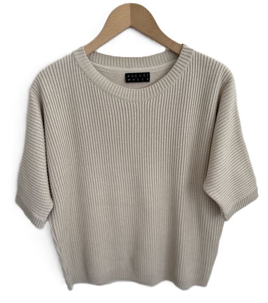 Zuckerwatte 3/4 Arm-Pullover Rippstrick, aus weicher günstig online kaufen