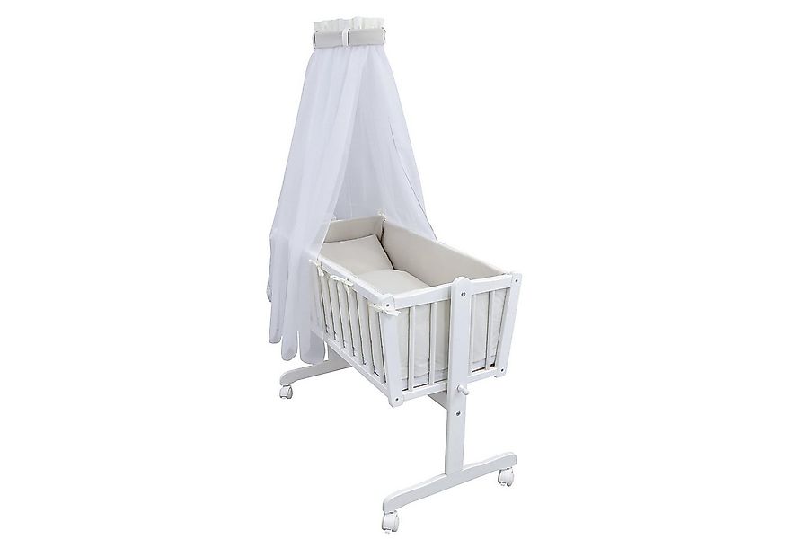 Baby-Delux Stubenbett Babywiege Komplettset Interlock Soft, Schaukelwiege W günstig online kaufen