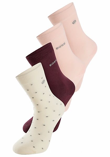 BOSS Socken "4P RS GiftShine", (4 Paar), verstärkte Fersen- und Zehennaht, günstig online kaufen