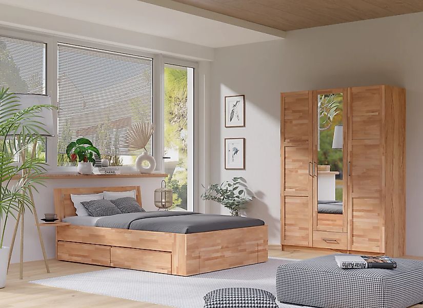 OTTO home Kleiderschrank "Sabrina, natürlicher Landhausstil, mit Innenausst günstig online kaufen