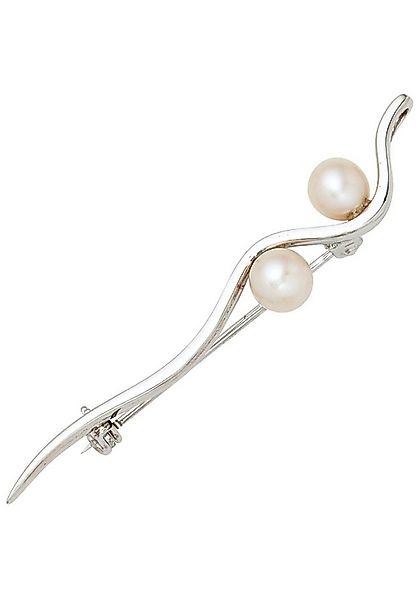 JOBO Brosche, 925 Silber mit Süßwasser-Zuchtperlen günstig online kaufen