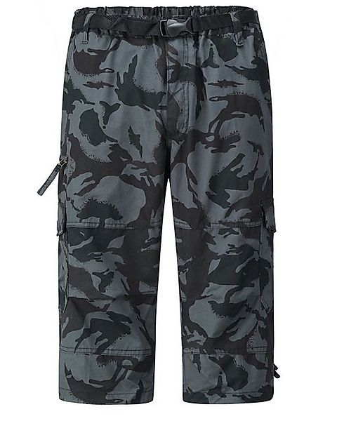 Allthemen Cargohose Herren 3/4 Cargo Shorts mit Gummiband günstig online kaufen