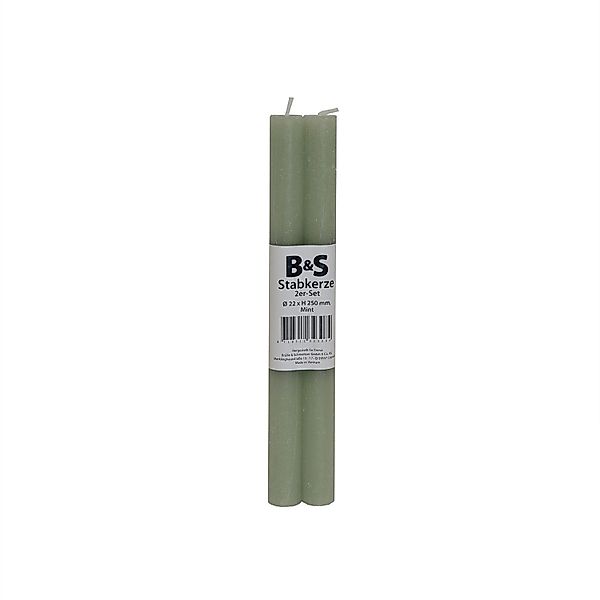 B&S Tafelkerze 2 Stabkerzen mint Ø günstig online kaufen