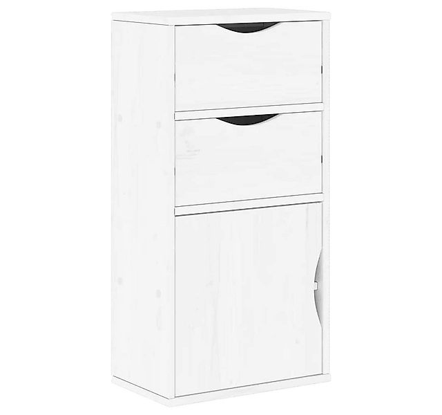 vidaXL Beistellschrank Beistellschrank mit Schubladen ODDA Weiß Massivholz günstig online kaufen