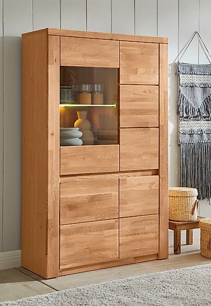 OTTO home Vitrine "Burani" grifflose Optik günstig online kaufen