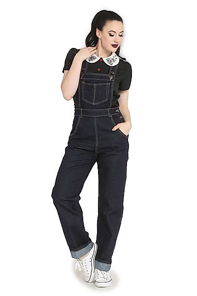 Hell Bunny Latzhose Elly May Denim günstig online kaufen