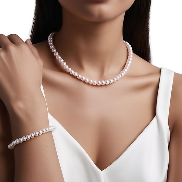 salazar.plus Perlenketten-Set Perlenkette + Perlenarmband Set günstig online kaufen