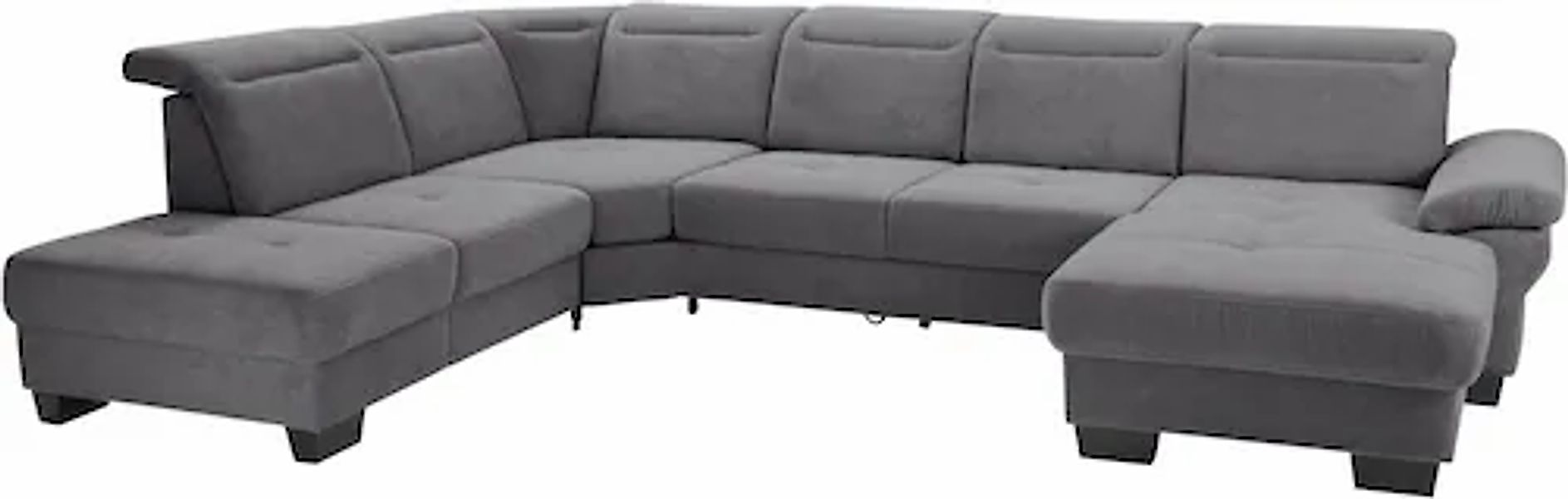 Home affaire Wohnlandschaft »Cornwall U-Form« inkl. Sitztiefenverstellung, günstig online kaufen