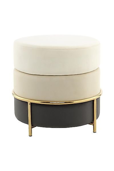 Qiyano Hocker Sitzhocker Elanie Beige - günstig online kaufen