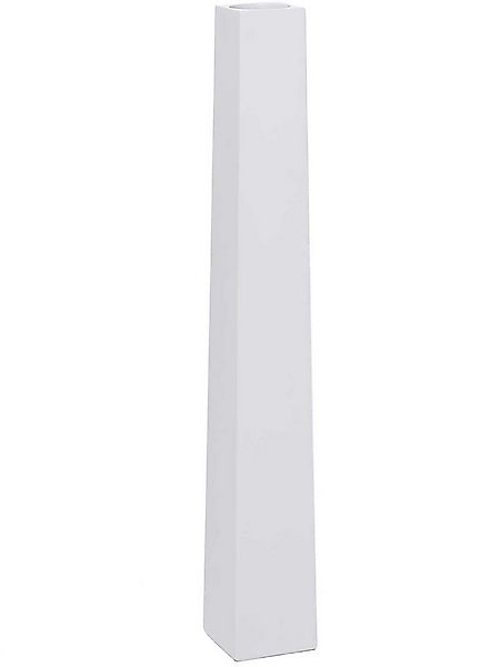 VIVANNO Bodenwindlicht Fiberglas OBELISK Säule - Weiß Matt (1 St), 11x11x80 günstig online kaufen
