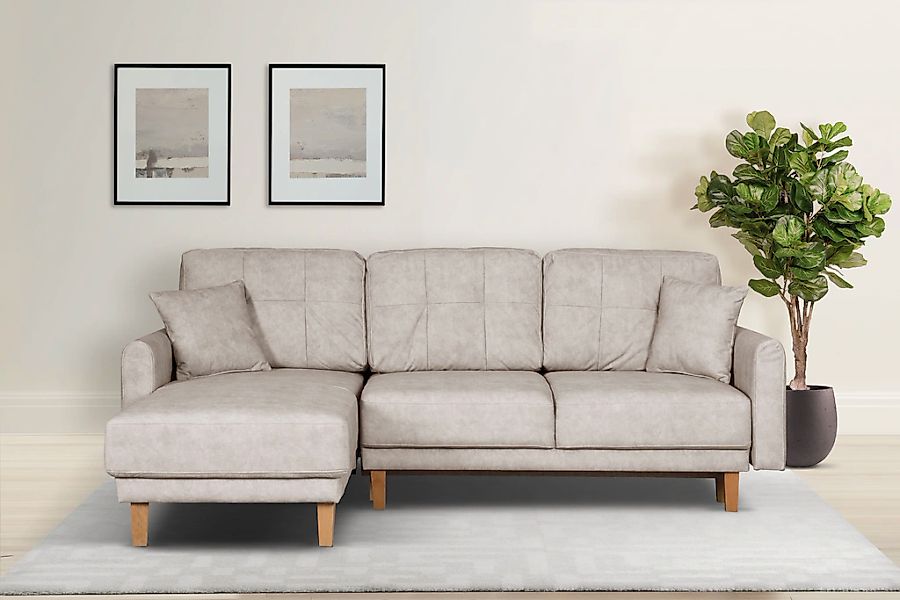 Home affaire Ecksofa "TRIPLO optionale Schlafsofa mit Bettkasten, Maße B/T/ günstig online kaufen