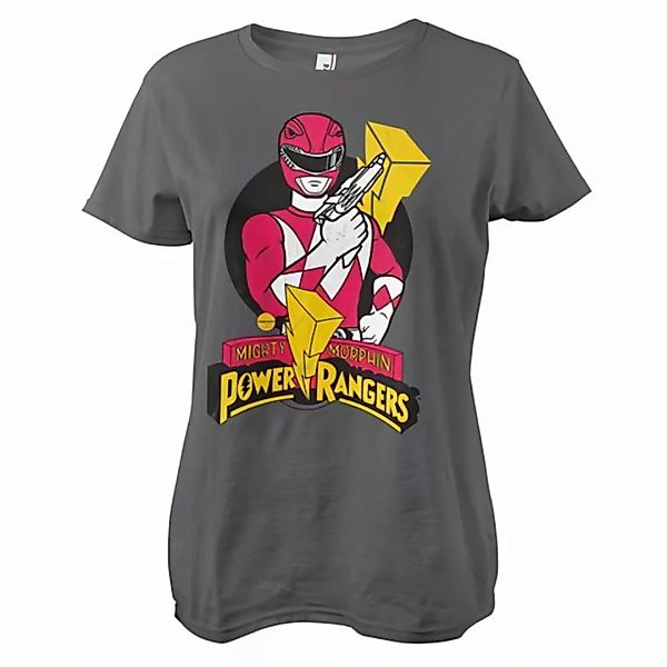 POWER RANGERS T-Shirt Red Ranger Pose Girly Tee günstig online kaufen