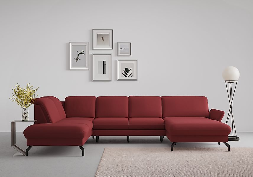 sit&more Wohnlandschaft »Fashion U-Form« wahlweise mit Kopfteilverstellung, günstig online kaufen