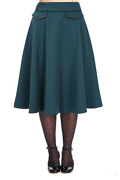 Banned A-Linien-Rock Book Club Teal Retro günstig online kaufen