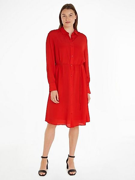 Tommy Hilfiger Blusenkleid FLUID VISCOSE CREPE günstig online kaufen