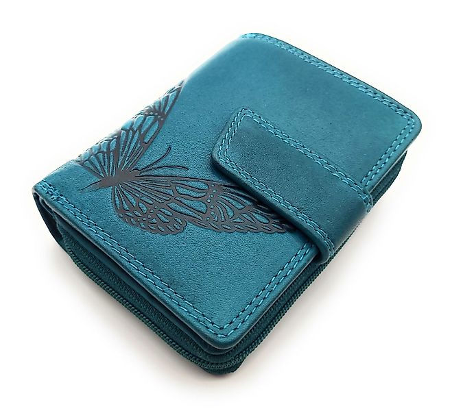 JOCKEY CLUB Mini Geldbörse kleines echt Leder Damen Portemonnaie mit RFID S günstig online kaufen