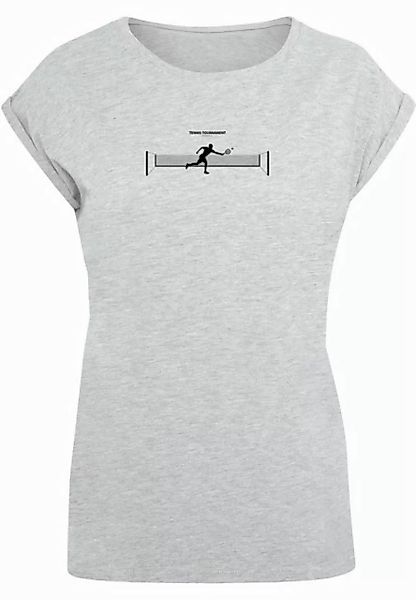 Merchcode T-Shirt Merchcode Damen Ladies Tennis Round 1 Extended Shoulder T günstig online kaufen