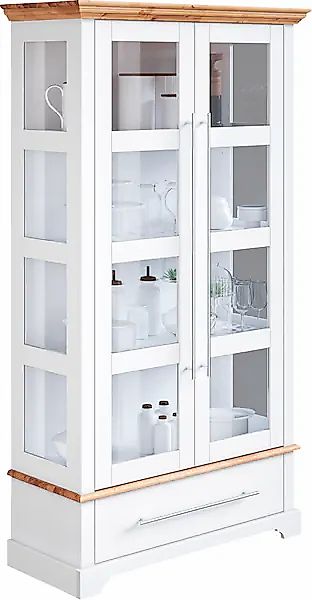 Home affaire Vitrine »Meliss«, Höhe 169 cm, Breite 94 cm, 2-türig, Kiefer m günstig online kaufen