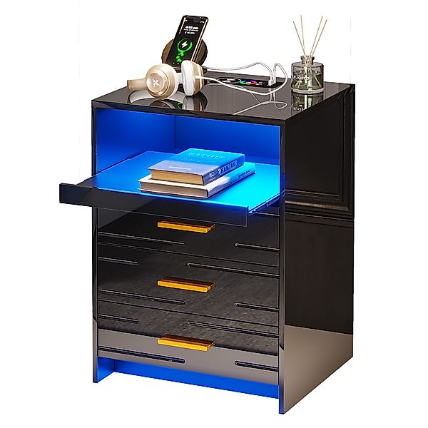 LVifur Nachttisch Smart LED Nachtschrank mit günstig online kaufen