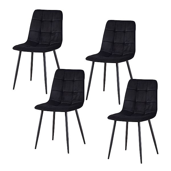 HTI-Living Esszimmerstuhl Stuhl Mesa Velvet Schwarz günstig online kaufen