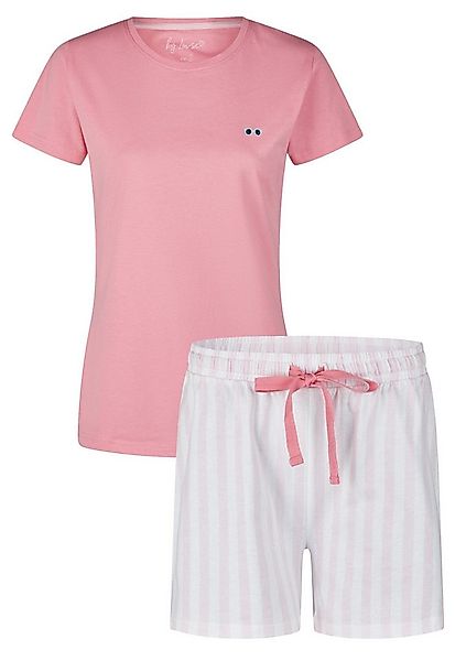 By Louise Shorty Modischer Damen Schlafanzug kurz (2 tlg) Baumwoll Qualität günstig online kaufen