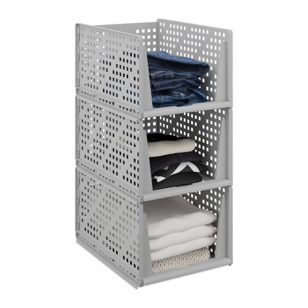 relaxdays Aufbewahrungsbox Schrank Organizer im 3er günstig online kaufen