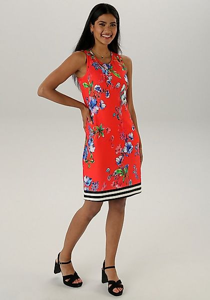 Aniston SELECTED Sommerkleid mit farbharmonischem Blütendruck günstig online kaufen