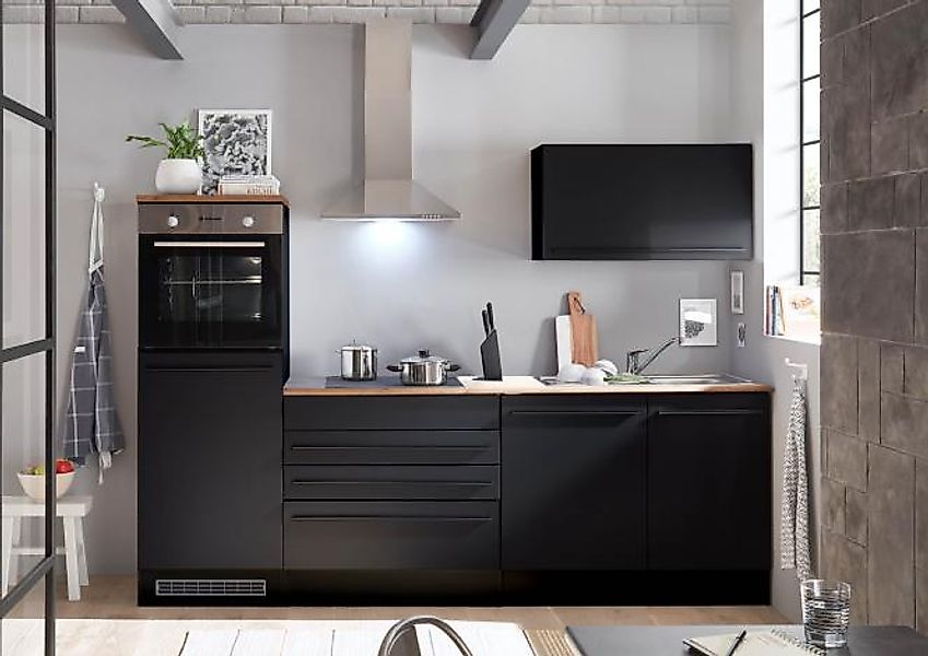 Küchenblock 260 cm inkl. Elektro-Set inkl. Einbauspüle Jazz 6 von Bega Schw günstig online kaufen