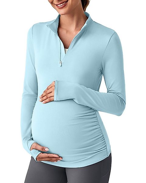 G4Free Umstandsshirt G4Free Damen Langarm Workout Oberteile für Schwangere günstig online kaufen