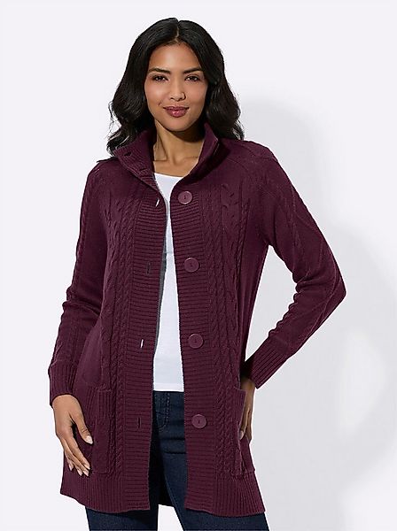 Sieh an! Strickjacke Strickjacke Langarm Jersey, Zopfmuster günstig online kaufen