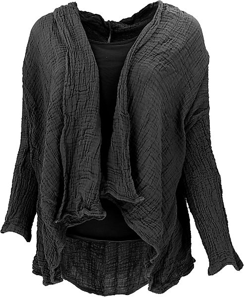 Guru-Shop Longbluse Musselin Boho Blusenjäckchen, Baumwoll.. günstig online kaufen