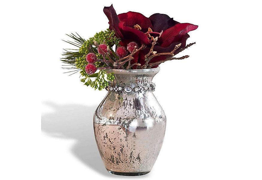 Mirabeau Dekovase Vasen 2er Set Louna antiksilber günstig online kaufen