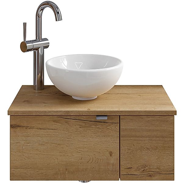 Pelipal Einzelwaschtisch Serie 6915 61 cm Eiche mit Softclose günstig online kaufen