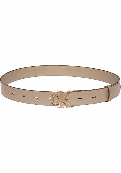 Calvin Klein Ledergürtel "ROUND CK BUCKLE 30MM BELT INLAY" Größenverstellba günstig online kaufen