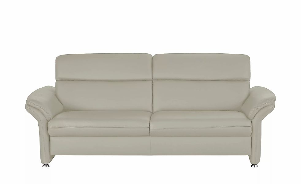 meinSofa Einzelsofa Leder Manon ¦ grau ¦ Maße (cm): B: 228 H: 94 T: 92.0 Po günstig online kaufen