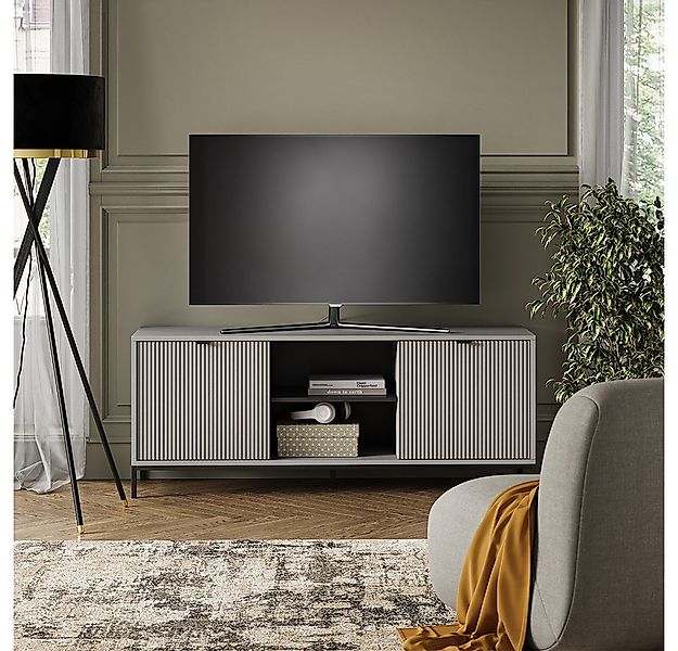 Vicco Lowboard Eliza, Grau/Grau, 150 x 60 cm mit 2 Türen (1 St) günstig online kaufen