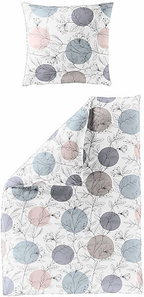 BIERBAUM Bettwäsche "3978" 2 Stk. Mako-Satin, 100 % Baumwolle, pflegeleicht günstig online kaufen