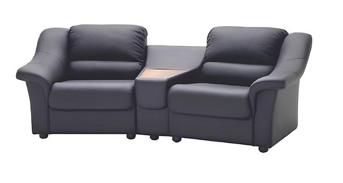 JVmoebel Ecksofa Luxus Ecksofa Sofa 2 Sitzer Leder Design Büromöbel Couch M günstig online kaufen