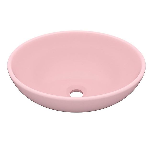 vidaXL Waschbecken Luxuriöses Ovales Waschbecken Matt Rosa 40x33 cm Keramik günstig online kaufen