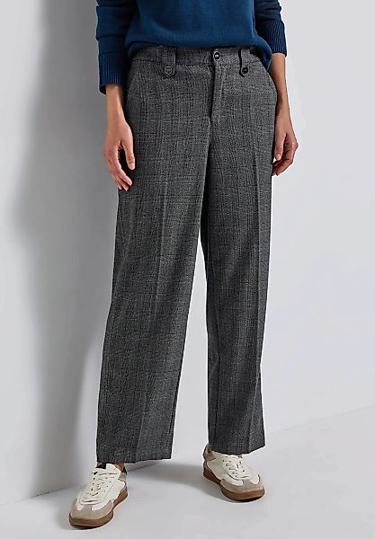 STREET ONE Stoffhose, kariert, mit Viskose und Stretch günstig online kaufen