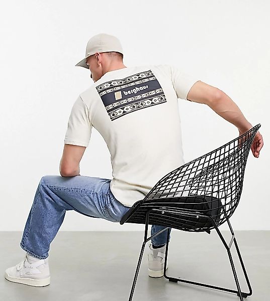 Berghaus – Aztec – T-Shirt in Beige, exklusiv bei ASOS-Braun günstig online kaufen