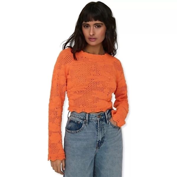 Only  Pullover Cille Life Knit L/S - Tangerine günstig online kaufen
