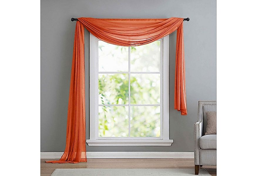 Gardinenbox Freihanddeko (1 St), ohne, transparent, Voile, Uni Volant Trans günstig online kaufen