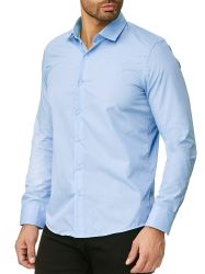 Reslad Langarmhemd Reslad Herren Hemd Kentkragen günstig online kaufen