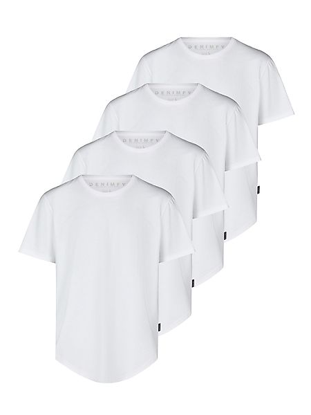 DENIMFY Tshirt Herren lang geschnitten Set 100% Baumwolle Regular Fit DFPac günstig online kaufen