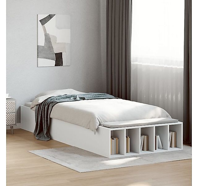 furnicato Bettgestell Weiß 90x200 cm Holzwerkstoff (1-tlg) günstig online kaufen