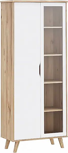 FORTE Vitrine "Vankka Stauraumvotrine", (B/H/T 84,7/201,5/41,7 cm), Glastür günstig online kaufen